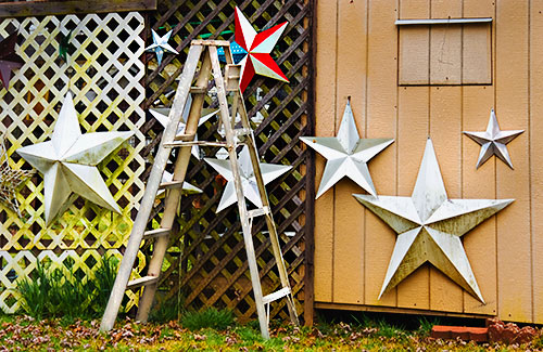 ladder and stars