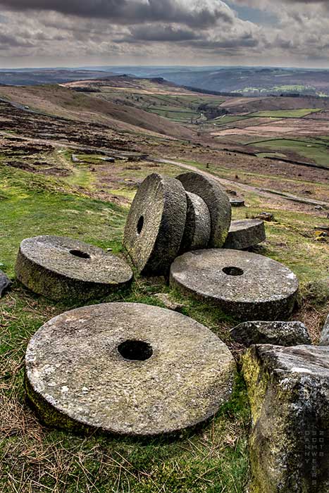 Grindstones, Stanage Edge, Peak District, England by Danny N. Schweers 2018
