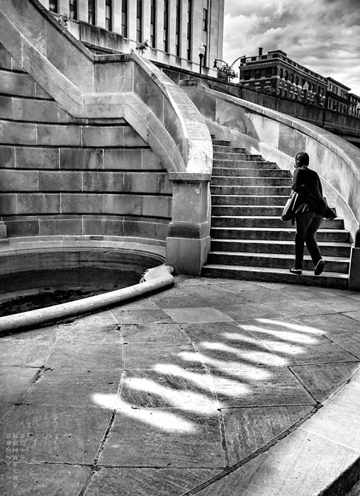 Stairway, Preston Gardens Park, Baltimore, Maryland by Danny N. Schweers