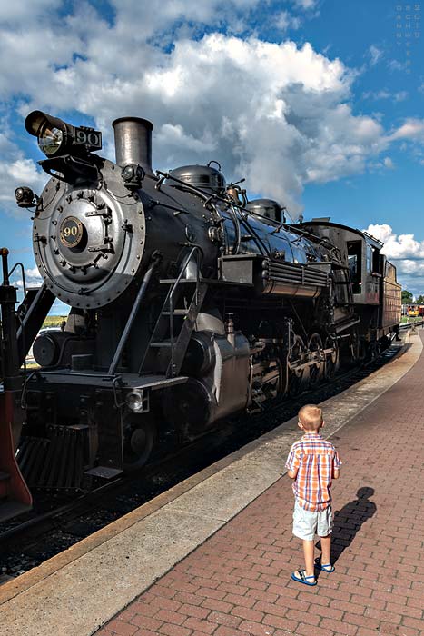 Photo of Locomotive 90, Strasburg Rail Road, Lancaster County, Pennsylvania, photo by Danny N. Schweers copyright 2019