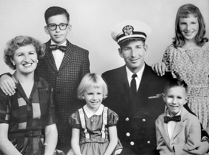 Photo of Danny Schweers' family circa 1962