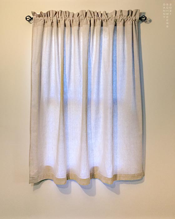Photo of curtains made by The Village Knitiot